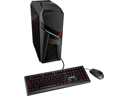ASUS Desktop Computer G Series GL12CM-DS761 Intel Core i7 8th Gen 8700K (3.70 GHz) 8 GB DDR4 1 TB HDD 256 GB SSD NVIDIA GeForce GTX 1060 Windows 10 Home 64-Bit