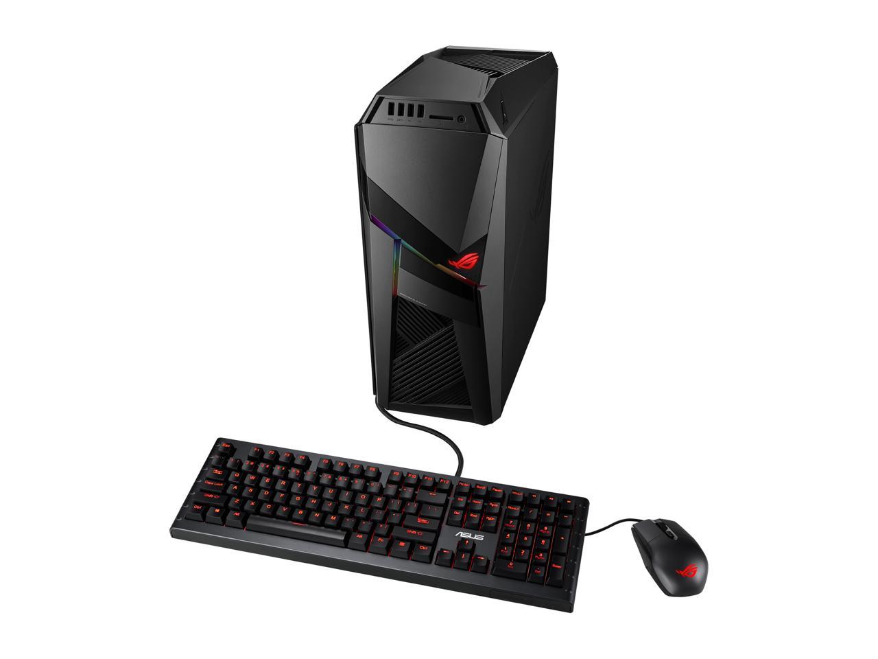 ASUS Desktop Computer G Series GL12CM-DS761 Intel Core i7 8th Gen 8700K (3.70 GHz) 8 GB DDR4 1 TB HDD 256 GB SSD NVIDIA GeForce GTX 1060 Windows 10 Home 64-Bit