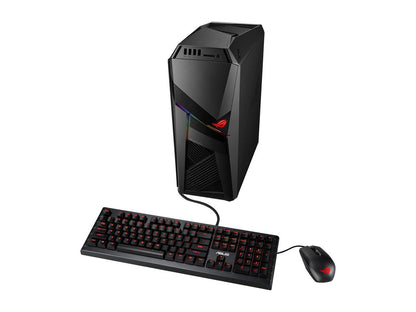 ASUS Desktop Computer G Series GL12CM-DS761 Intel Core i7 8th Gen 8700K (3.70 GHz) 8 GB DDR4 1 TB HDD 256 GB SSD NVIDIA GeForce GTX 1060 Windows 10 Home 64-Bit