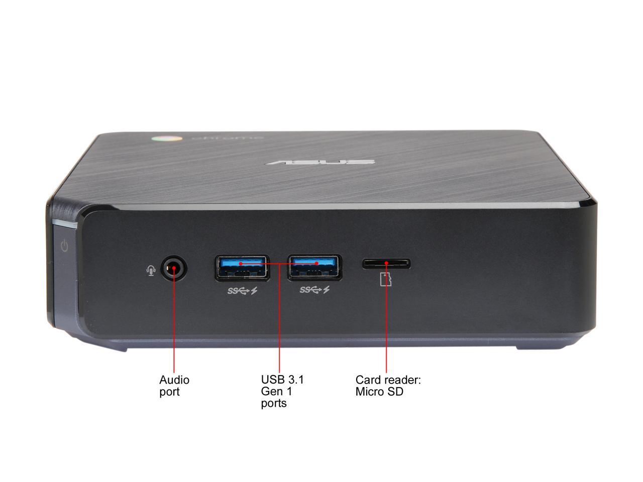 ASUS Chromebox 3-N018U - Intel Core i3-7100U - 4 GB DDR4 - 32 GB SSD - Google Chrome OS - Intel HD Graphics 620 - Mini PC