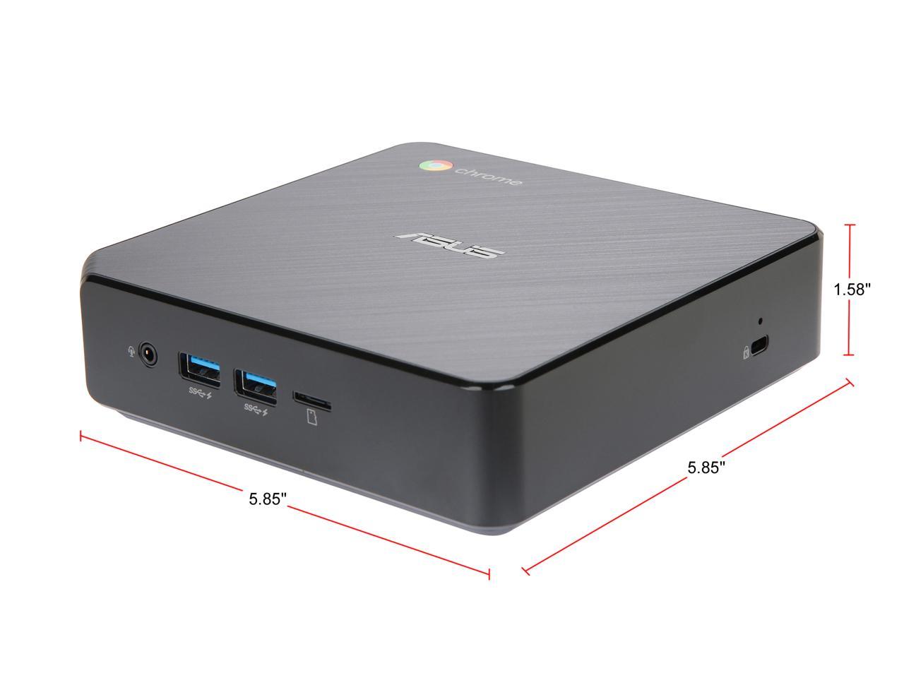 ASUS Chromebox 3-N018U - Intel Core i3-7100U - 4 GB DDR4 - 32 GB SSD - Google Chrome OS - Intel HD Graphics 620 - Mini PC