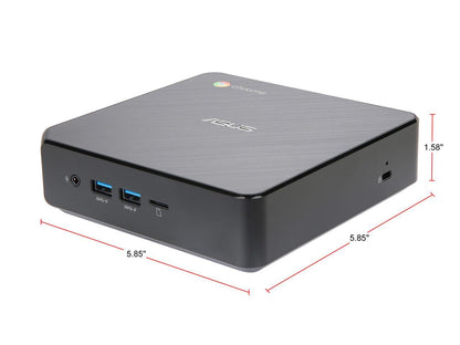 ASUS Chromebox 3-N018U - Intel Core i3-7100U - 4 GB DDR4 - 32 GB SSD - Google Chrome OS - Intel HD Graphics 620 - Mini PC