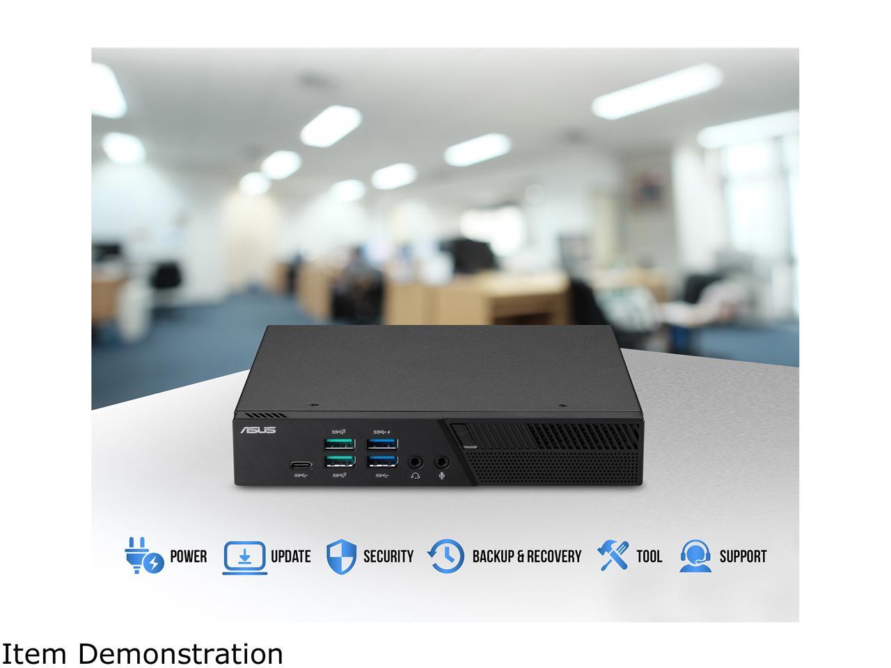 ASUS Desktop Computer PB60-B3041ZC Intel Core i3 8th Gen 8100T (3.10 GHz) 4 GB DDR4 500 GB HDD Intel UHD Graphics 630 Windows 10 Pro 64-Bit