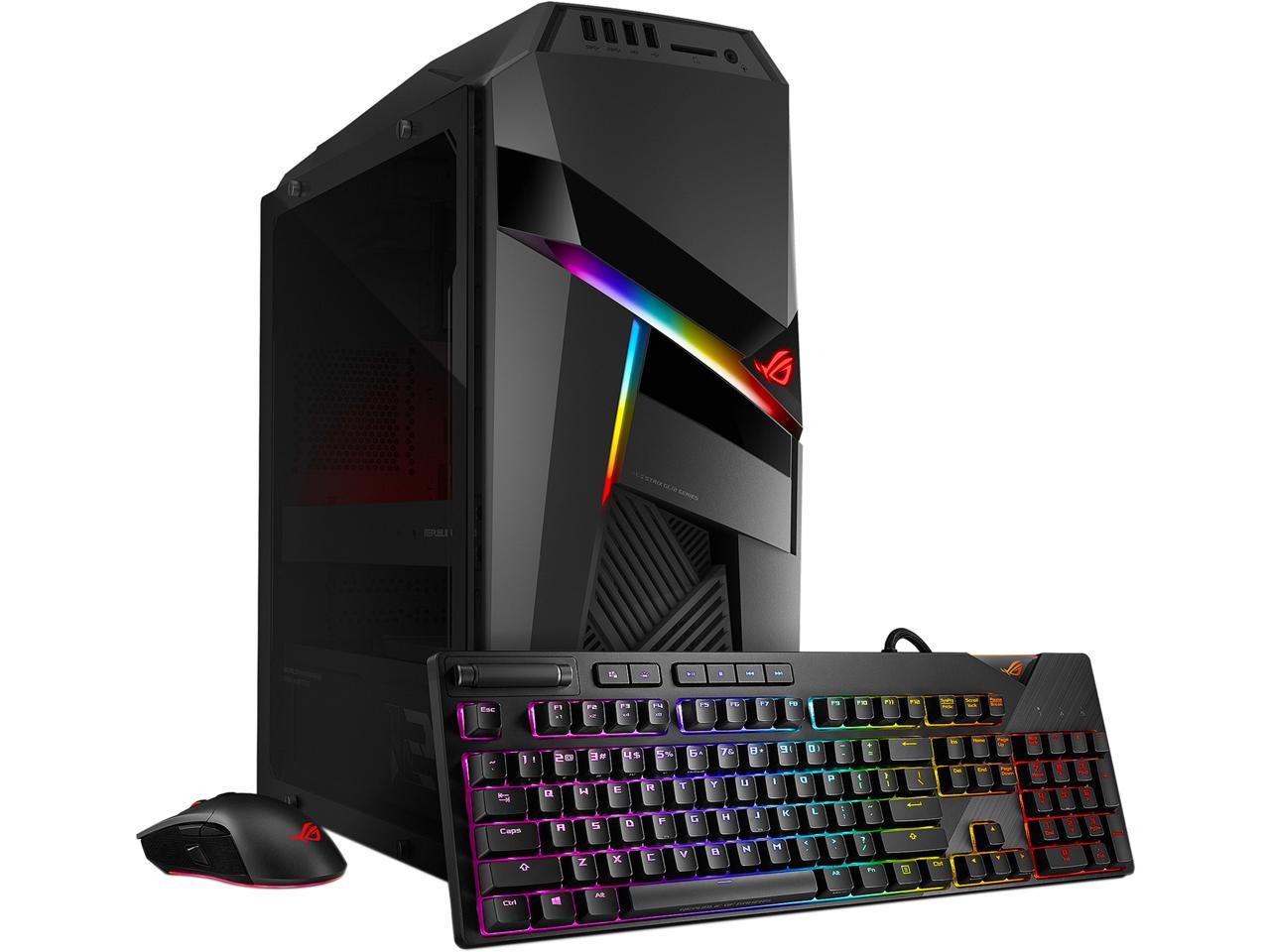 ASUS ROG Strix GL12 GL12CX-DH781 Gaming Desktop, OC Intel Core i7-9700K, NVIDIA RTX 2080, 16 GB DDR4 Memory, 256 GB SSD + 2 TB HDD, Windows 10 Home