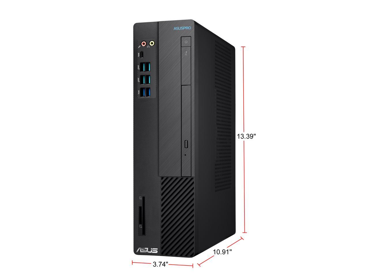 ASUSPro (D641SC-XB501) - Business Desktop PC - Intel Core i5-9400 (6-Core, 2.9 GHz), 8 GB DDR4, 512 GB SSD, Intel B360, Windows 10 Pro 64-bit