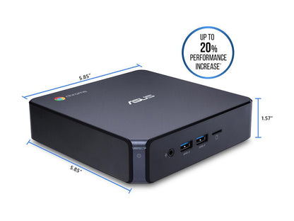 ASUS Desktop Computer Chromebox 3 CHROMEBOX3-N3299U Intel Core i3 8th Gen 8130U (2.20 GHz) 4 GB DDR4 32 GB SSD Intel UHD Graphics 620 Google Chrome OS