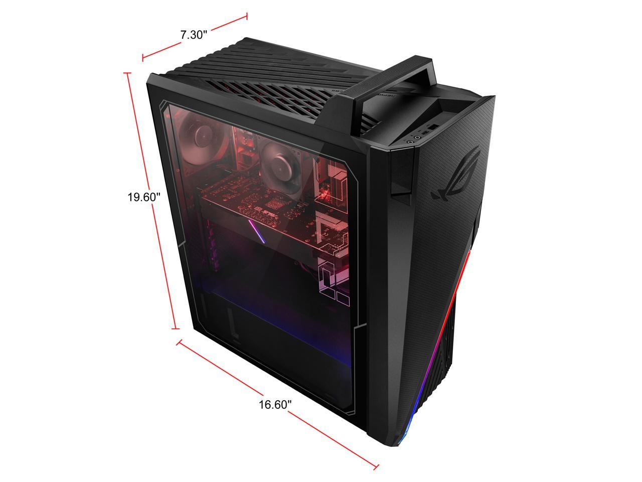 ASUS Gaming Desktop ROG Strix GA15DH-ES557 Ryzen 5 3rd Gen 3600X (3.80 GHz) 8 GB DDR4 512 GB SSD AMD Radeon RX 5700 XT Windows 10 Home 64-bit