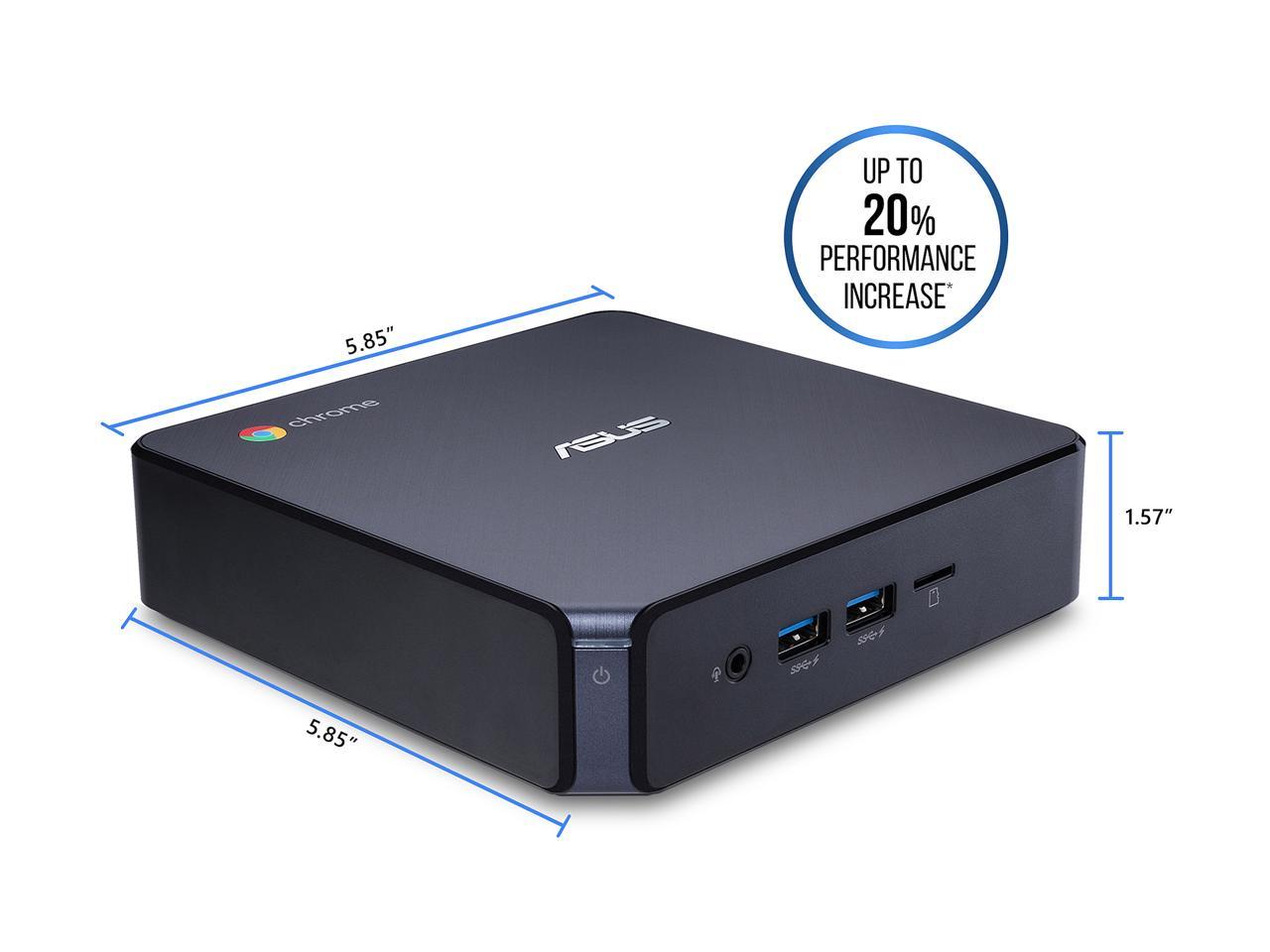 ASUS Chromebox 3 Mini PC with Intel Core i5, 4K UHD Graphics (HDMI, DisplayPort over Type C, Gigabit LAN, 802.11ac Wi-Fi, Bluetooth 4.2, USB 3.1, VESA Mount, Chrome OS) CHROMEBOX3-N5327U