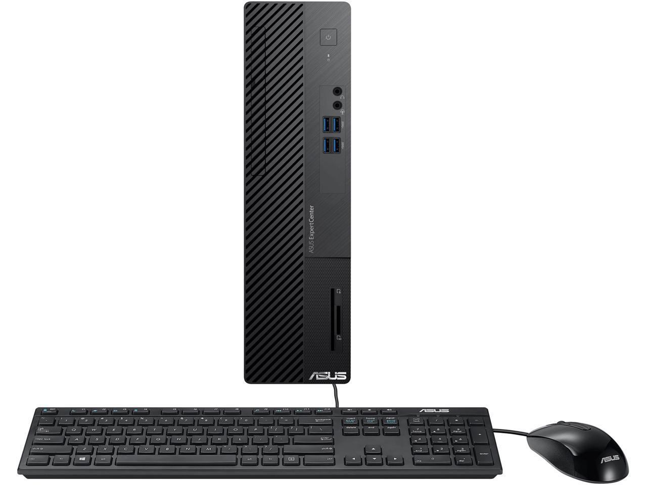 ASUS ExpertCenter D500SA Small Form Factor Desktop PC, Intel Core i5-10400, 8 GB DDR4 RAM, 256 GB PCIe SSD, Wi-Fi 6, TPM, Windows 10 Professional, Black, D500SA-EB501