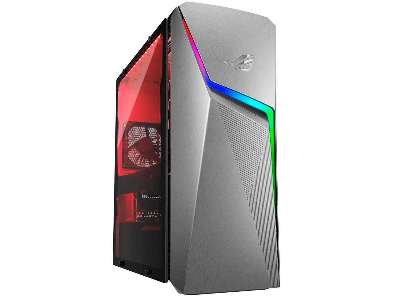 ROG Strix GL10DH Gaming Desktop PC, AMD Ryzen 5 3400G, GeForce GTX 1650, 8 GB DDR4 RAM, 256 GB SSD + 1 TB HDD, Wi-Fi 5, Windows 10 Home, GL10DH-NB551