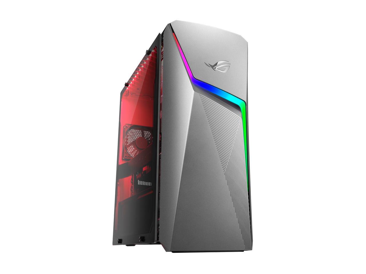 ROG Strix GL10DH Gaming Desktop PC, AMD Ryzen 5 3400G, GeForce GTX 1650, 8 GB DDR4 RAM, 256 GB SSD + 1 TB HDD, Wi-Fi 5, Windows 10 Home, GL10DH-NB551