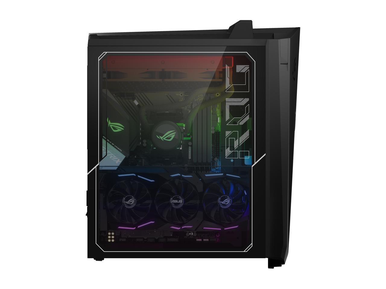 ASUS ROG Strix GA35 Gaming Desktop PC, GeForce RTX 3090, AMD Ryzen 9 5900X, 32GB DDR4 RAM, 1TB PCIe SSD + 2TB HDD, Dual Hot-Swap SSD Bays, ROG Scope & Chakram, Windows 11 Professional, GA35DX-XH999