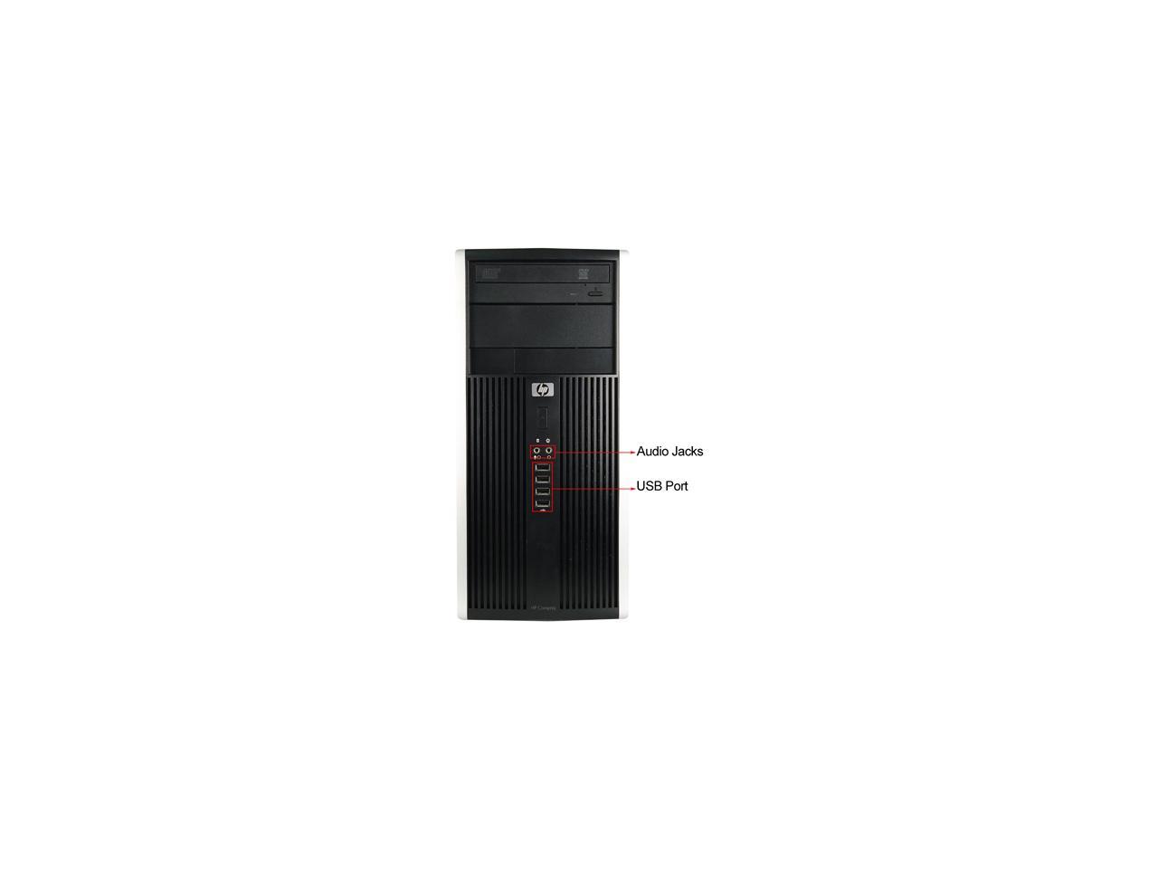 HP Desktop Computer 6200 Pro-Tower Intel Core i3 2100 (3.10 GHz) 4 GB DDR3 250 GB HDD Intel HD Graphics 2000 Windows 10 Pro Multi-Language, English / Spanish