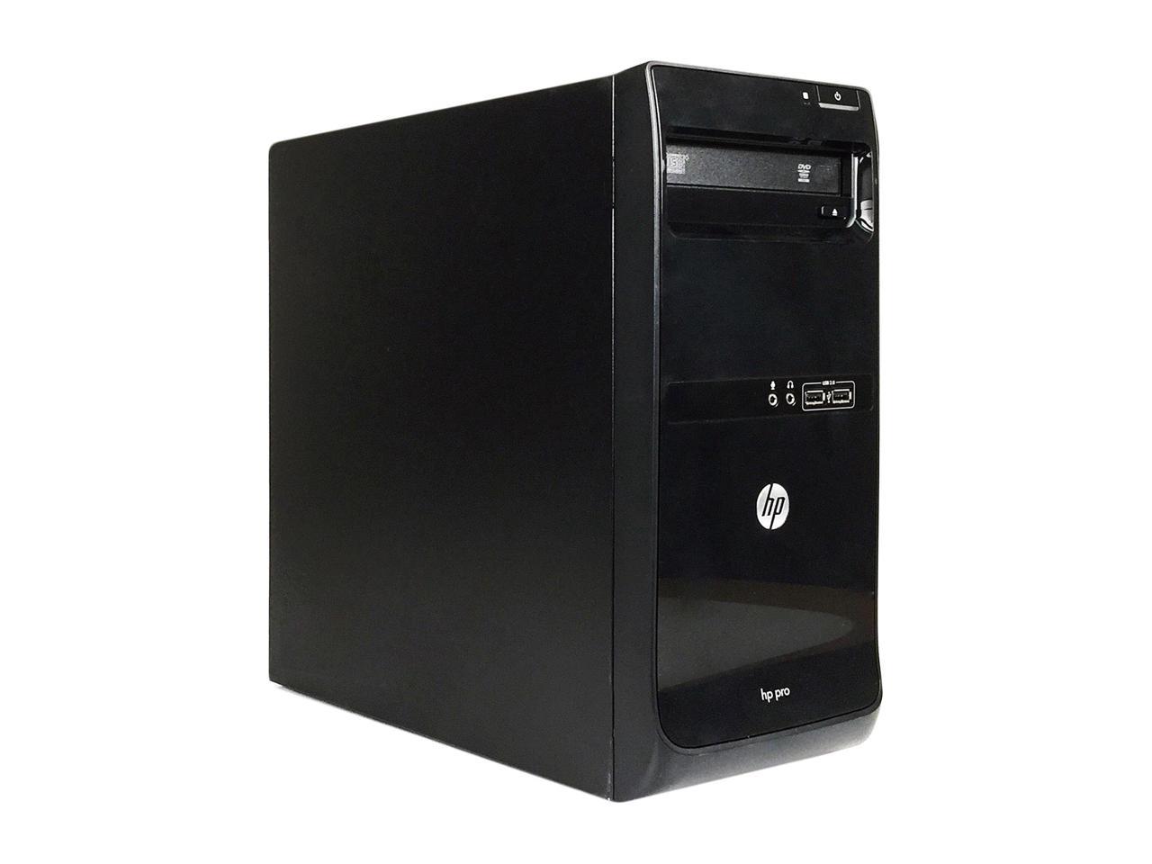 HP Desktop Computer Pro 3400 Intel Core i3 2nd Gen 2100 (3.10 GHz) 8 GB DDR3 2 TB HDD Intel HD Graphics 2000 Windows 10 Pro Multi-Language, English / Spanish