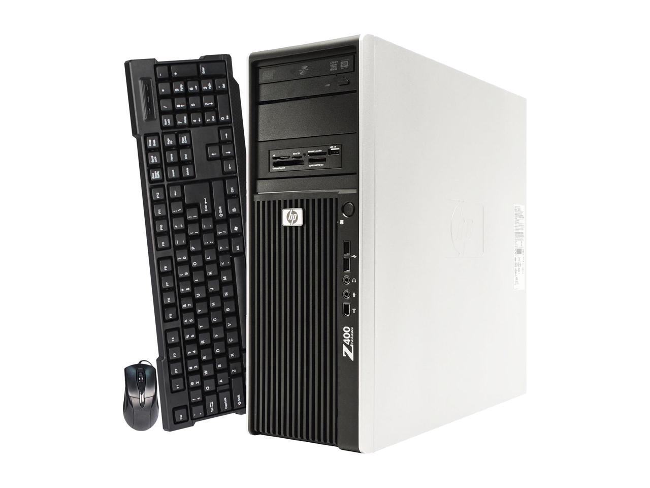 HP Desktop Computer Z400 Xeon W3550 (3.06 GHz) 4 GB DDR3 2 TB HDD ATI Radeon HD 3450 Windows 10 Pro Multi-Language, English / Spanish