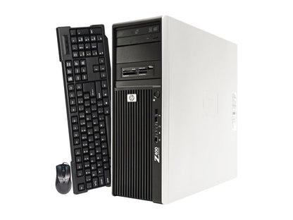 HP Desktop Computer Z400 Xeon W3550 (3.06 GHz) 8 GB DDR3 320 GB HDD ATI Radeon HD 3450 Windows 10 Pro Multi-Language, English / Spanish