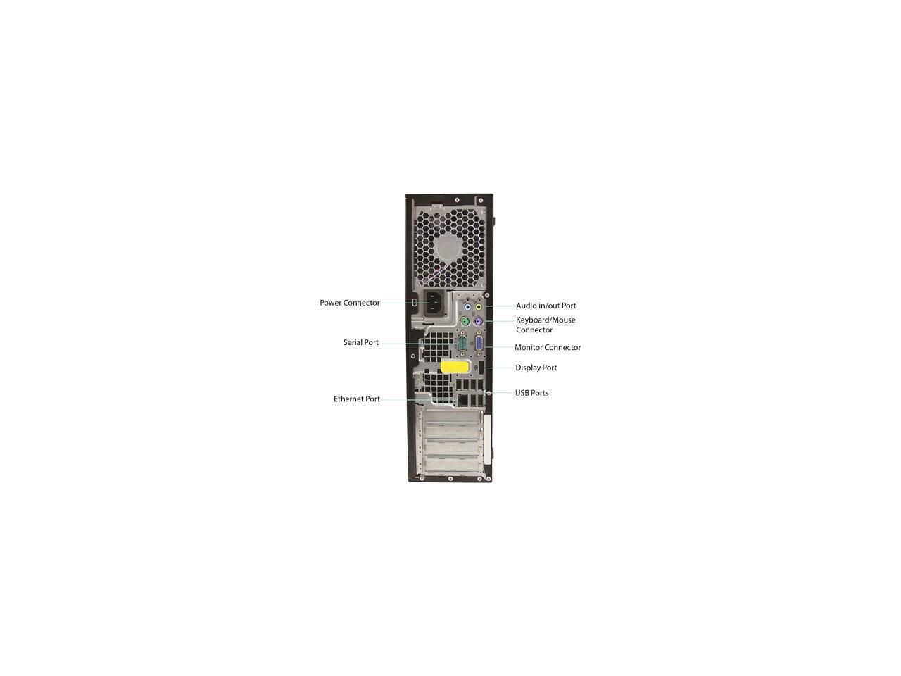 HP Desktop Computer 8200 Intel Core i5 2nd Gen 2400 (3.10 GHz) 8 GB 250 GB HDD Windows 10 Pro 64-Bit