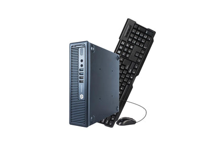 HP Desktop Computer EliteDesk 800 G1 Intel Core i5 4th Gen 4570S (2.90 GHz) 8 GB DDR3 500 GB HDD Intel HD Graphics 4600 Windows 10 Pro Multi-Language, English / Spanish