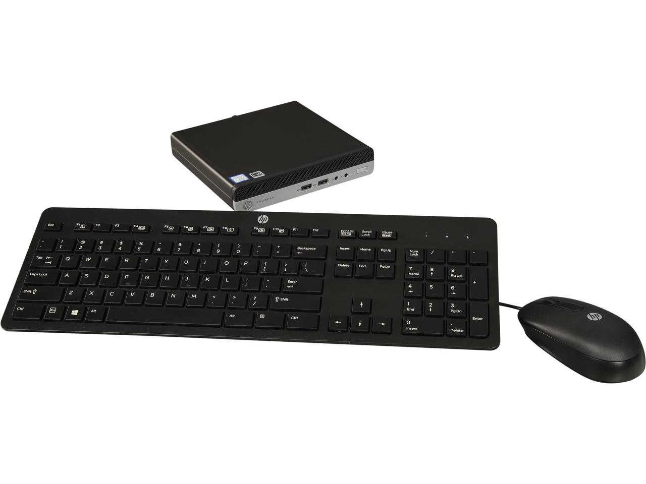 HP Desktop Computer ProDesk 400 G4 (4AC52UT#ABA) Intel Core i5 8th Gen 8500T (2.10 GHz) 4 GB DDR4 500 GB HDD Intel UHD Graphics 630 Windows 10 Pro 64-bit