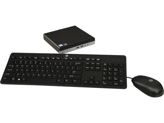 HP Desktop Computer ProDesk 400 G4 (4AC52UT#ABA) Intel Core i5 8th Gen 8500T (2.10 GHz) 4 GB DDR4 500 GB HDD Intel UHD Graphics 630 Windows 10 Pro 64-bit