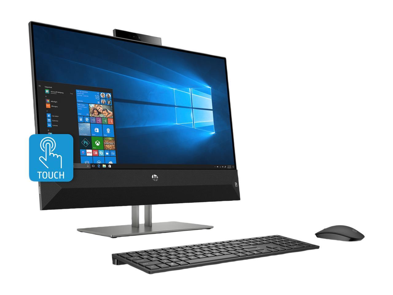 HP All-in-One Computer Pavilion 24-xa0020 Ryzen 5 2nd Gen 2600H (3.20 GHz) 8 GB DDR4 2 TB HDD 23.8" Touchscreen Windows 10 Home 64-bit