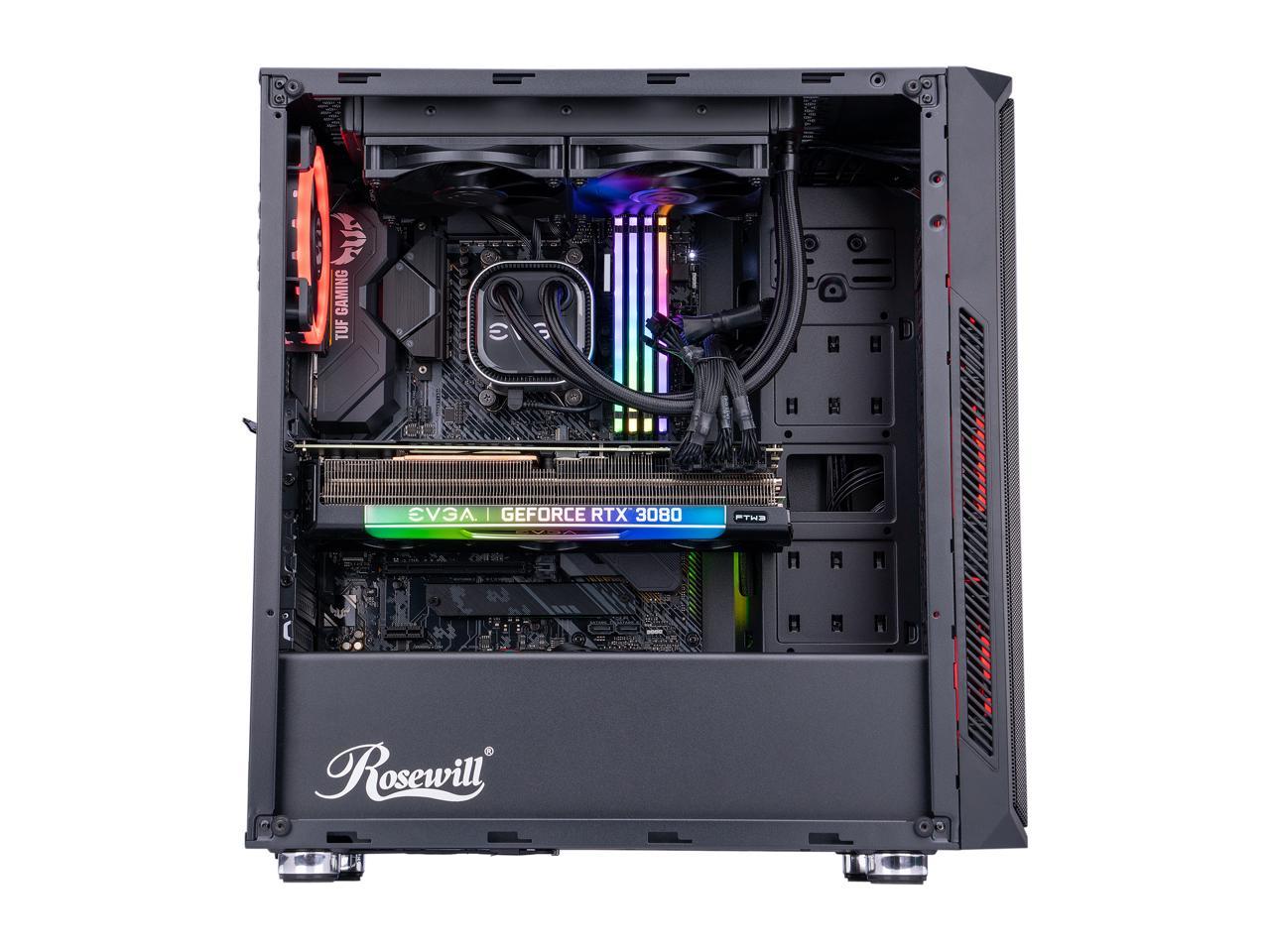 ABS Gladiator Gaming PC - Ryzen 9 5900X - EVGA GeForce RTX 3080 FTW3 Ultra Gaming - CORSAIR Vengeance RGB 32GB DDR4 3600MHz - 1TB Intel M.2 NVMe SSD - EVGA CLC 240MM AIO