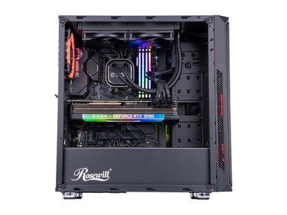ABS Gladiator Gaming PC - Ryzen 9 5900X - EVGA GeForce RTX 3080 FTW3 Ultra Gaming - CORSAIR Vengeance RGB 32GB DDR4 3600MHz - 1TB Intel M.2 NVMe SSD - EVGA CLC 240MM AIO