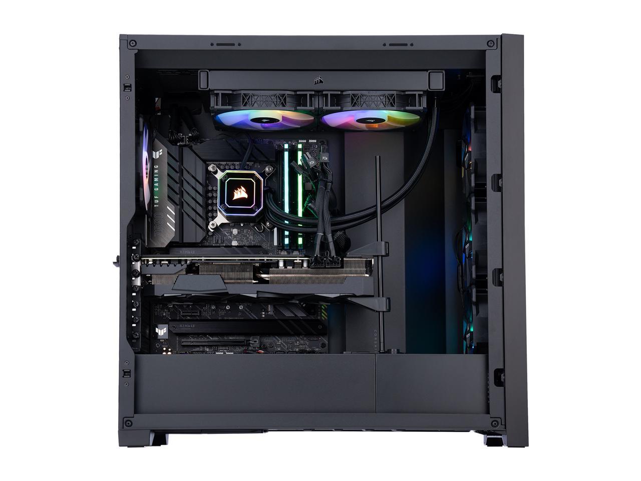 ABS Gladiator Gaming PC - Windows 10 Home - Intel i7 12700KF - GeForce RTX 3080 - Corsair Vengeance RGB Pro 32GB (2x16GB) DDR4 3200MHz - 1TB PCIe Gen4 NVMe SSD - Corsair iCue 5000x Gaming Case