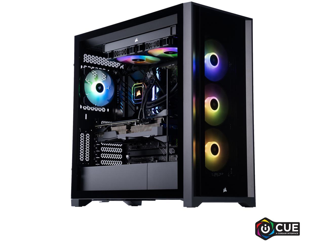 ABS Gladiator Gaming PC - Windows 10 Home - Intel i7 12700KF - GeForce RTX 3080 - Corsair Vengeance RGB Pro 32GB (2x16GB) DDR4 3200MHz - 1TB PCIe Gen4 NVMe SSD - Corsair iCue 5000x Gaming Case