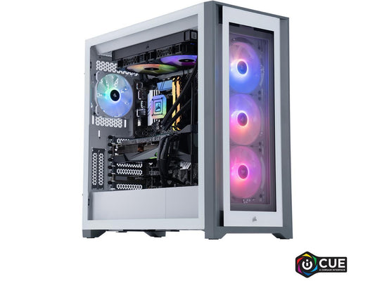ABS Legend Gaming PC - Intel i9 11900KF - GeForce RTX 3080 Ti - Corsair Vengeance RGB Pro 32GB (2x16GB) DDR4 3200MHz - 2TB Intel M.2 NVMe SSD - Corsair iCue 5000X White Gaming Case