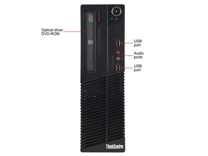 Refurbished Lenovo ThinkCentre M73 Slim/Small Form Factor Intel Core i5 4570 3.20 GHz / 8 GB DDR3 / 240 GB SSD / DVD / WIFI / Windows 10 Pro 64-bit