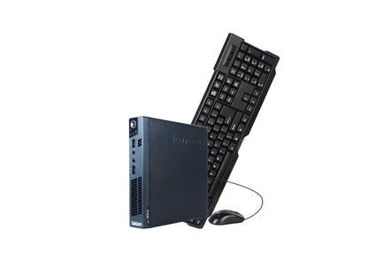 Lenovo Desktop Computer ThinkCentre M73 Intel Core i3 4th Gen 4130 (3.40 GHz) 8 GB DDR3 500 GB HDD Intel HD Graphics 4400 Windows 10 Pro Multi-Language, English / Spanish