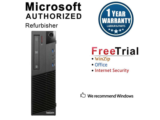 Lenovo Desktop Computer ThinkCentre M93P Intel Core i5 4th Gen 4570 (3.20 GHz) 8 GB DDR3 240 GB SSD Intel HD Graphics 4600 Windows 10 Pro 64-bit