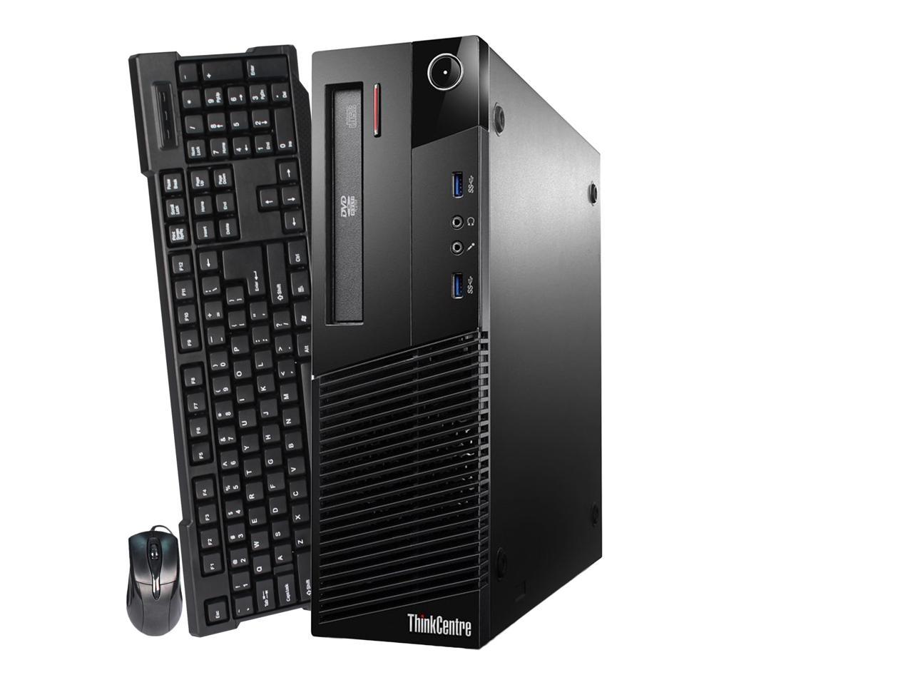 Lenovo Desktop Computer ThinkCentre M93P Intel Core i5 4th Gen 4570 (3.20 GHz) 8 GB DDR3 240 GB SSD Intel HD Graphics 4600 Windows 10 Pro 64-bit