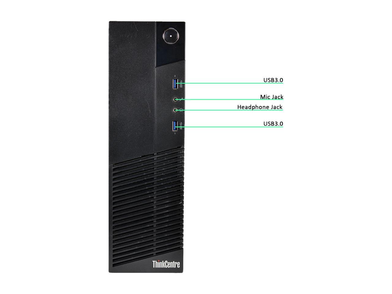 Lenovo Desktop PC M93P Intel Core i5 4th Gen 4570 (3.20 GHz) 8 GB 500 GB HDD Windows 10 Pro 64-Bit