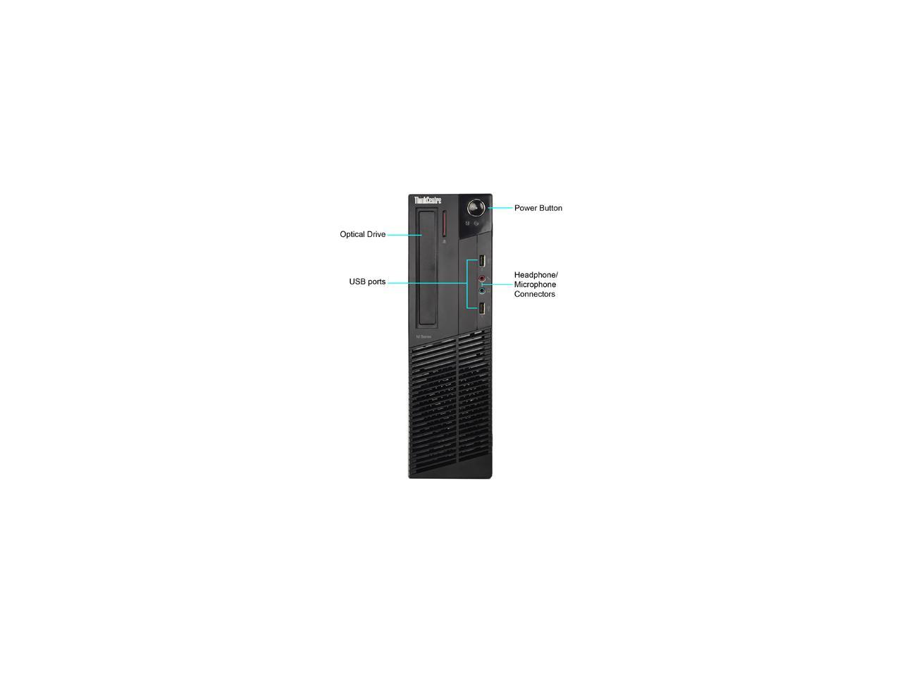 Lenovo Desktop Computer M92P Intel Core i5 3rd Gen 3470 (3.20 GHz) 8 GB 500 GB HDD Windows 10 Pro 64-Bit