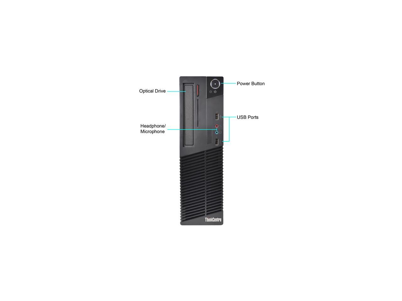 Lenovo Desktop PC M71E Intel Core i5 2nd Gen 2400 (3.10 GHz) 8 GB 500 GB HDD Windows 10 Pro 64-Bit