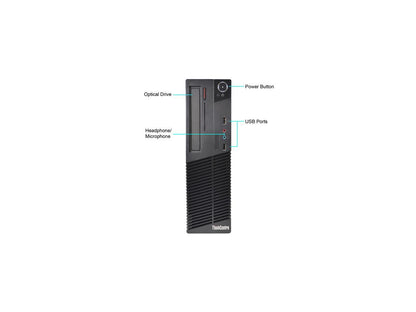 Lenovo Desktop PC M71E Intel Core i5 2nd Gen 2400 (3.10 GHz) 8 GB 500 GB HDD Windows 10 Pro 64-Bit