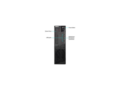 Lenovo Desktop Computer M82 Intel Core i5 3470 (3.20 GHz) 8 GB 1 TB HDD Windows 10 Pro 64-Bit