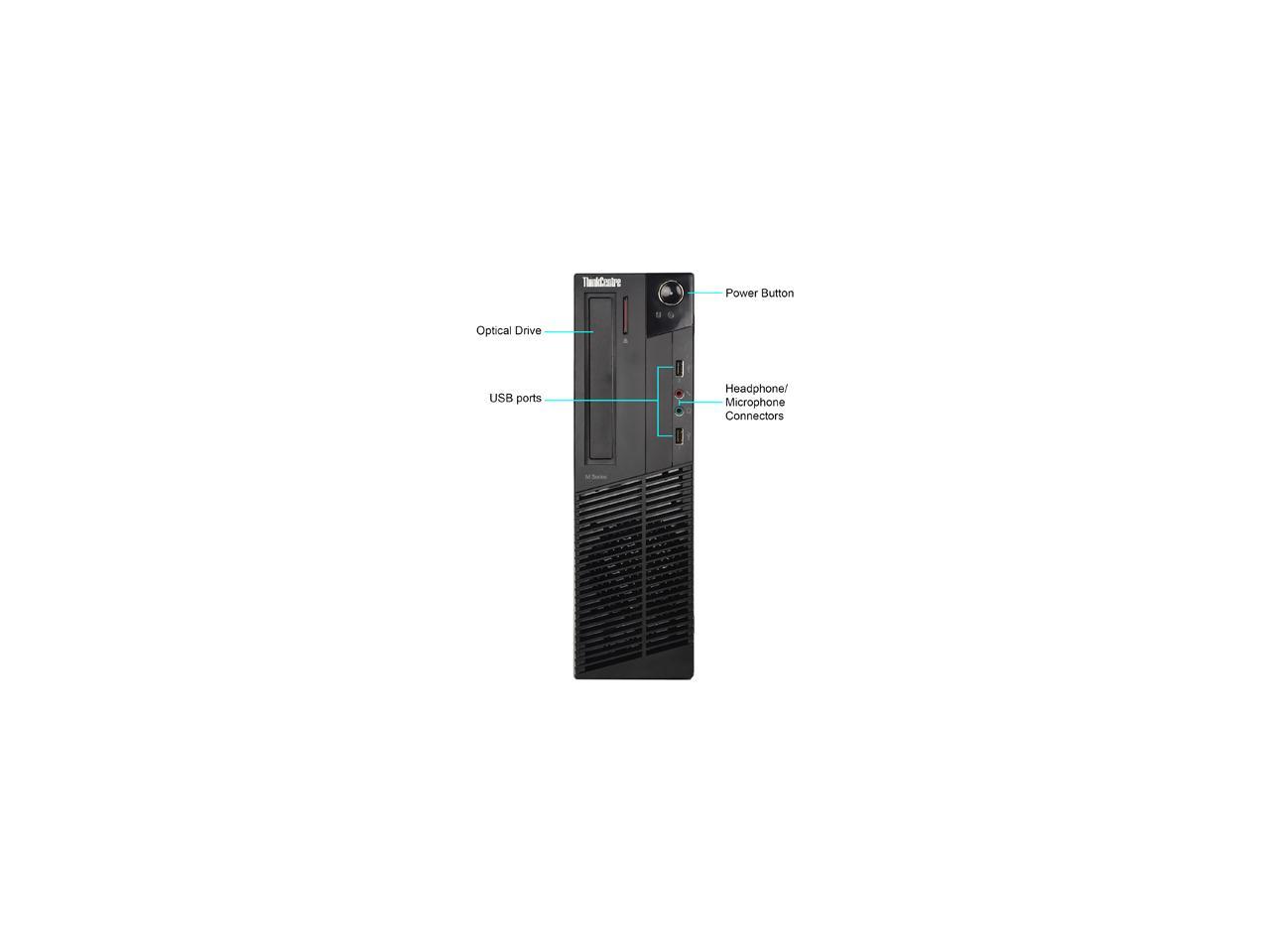 Lenovo Desktop Computer M92P Intel Core i5 3470 (3.20 GHz) 8 GB 1 TB HDD Windows 10 Pro 64-Bit