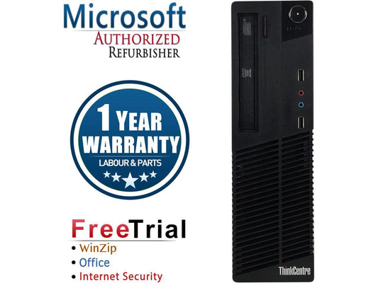 Lenovo Desktop Computer ThinkCentre M71E-SFF Intel Core i3 3.10 GHz 4 GB DDR3 250 GB HDD Intel HD Graphics 2000 Windows 10 Pro 64-bit