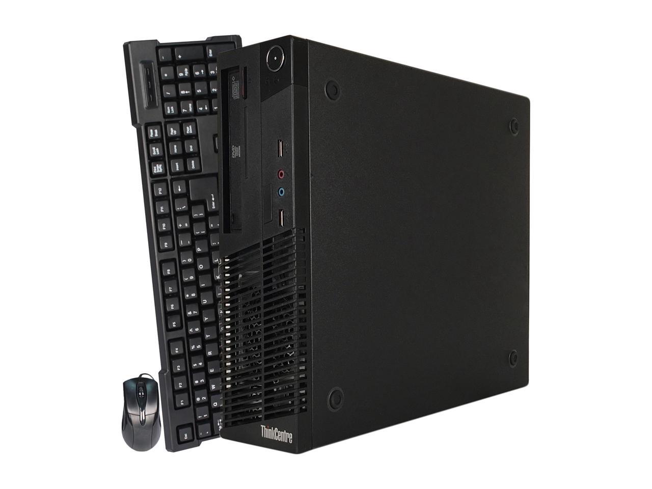 Lenovo Desktop Computer ThinkCentre M71E-SFF Intel Core i3 3.10 GHz 4 GB DDR3 250 GB HDD Intel HD Graphics 2000 Windows 10 Pro 64-bit