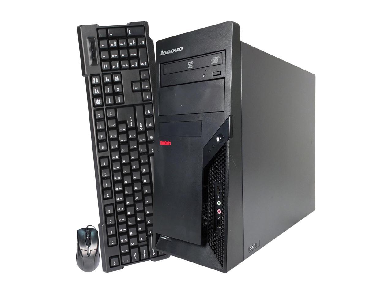 Lenovo Desktop Computer ThinkCentre M58P-TW Core 2 Duo E8400 (3.00 GHz) 4 GB DDR3 320 GB HDD Intel GMA 4500 Windows 10 Pro 64-bit Multi-Language, English / Spanish