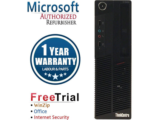 Lenovo Desktop Computer ThinkCentre M90P-SFF Intel Core i5 1st Gen 650 (3.20 GHz) 8 GB DDR3 1 TB HDD Intel HD Graphics Windows 10 Pro Multi-Language, English / Spanish