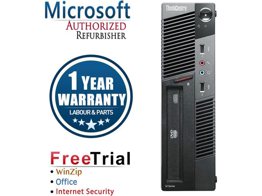 Lenovo Desktop Computer ThinkCentre M90P Intel Core i3 1st Gen 530 (2.93 GHz) 4 GB DDR3 250 GB HDD Intel HD Graphics Windows 10 Pro 64-bit