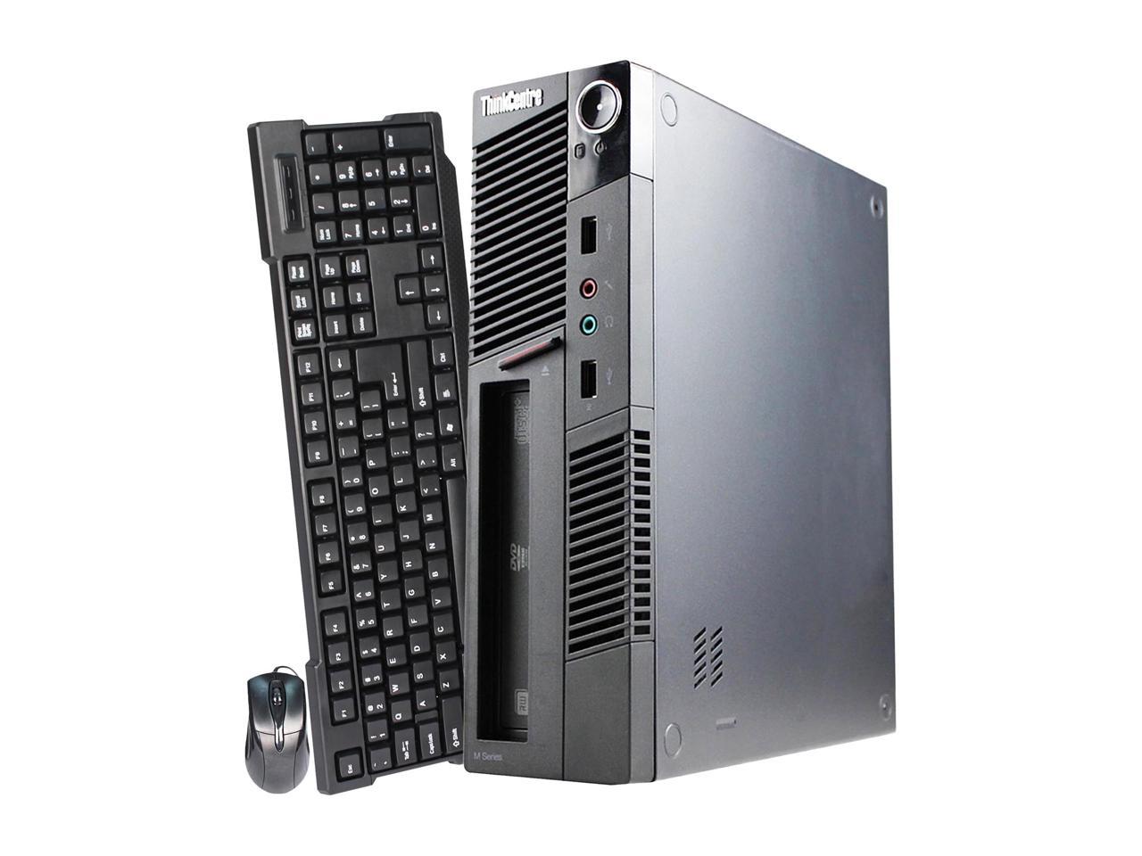Lenovo Desktop Computer ThinkCentre M90P Intel Core i3 1st Gen 530 (2.93 GHz) 4 GB DDR3 250 GB HDD Intel HD Graphics Windows 10 Pro 64-bit