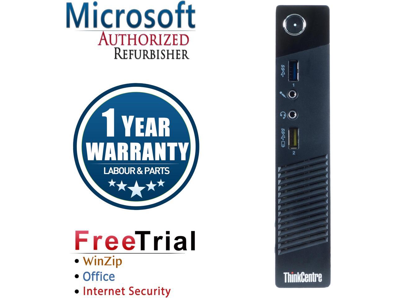 Lenovo Desktop Computer ThinkCentre M93 Intel Core i5 4th Gen 4570T (2.90 GHz) 4 GB DDR3 250 GB HDD Intel HD Graphics 4600 Windows 10 Pro Multi-Language, English / Spanish