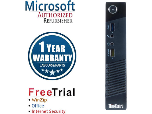 Lenovo Desktop Computer ThinkCentre M93 Intel Core i5 4th Gen 4570T (2.90 GHz) 4 GB DDR3 250 GB HDD Intel HD Graphics 4600 Windows 10 Pro Multi-Language, English / Spanish