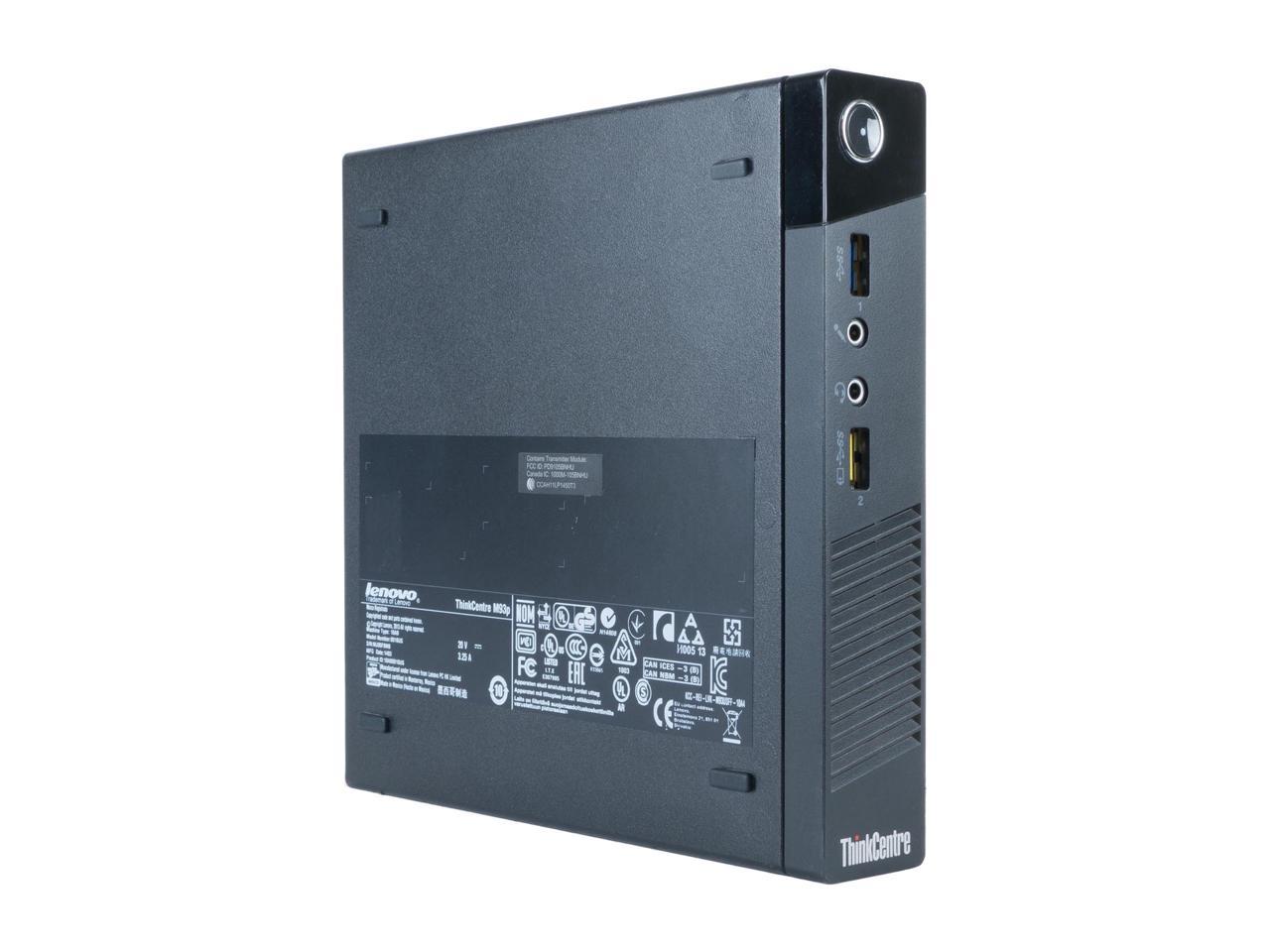 Lenovo Desktop Computer ThinkCentre M93 Intel Core i5 4th Gen 4570T (2.90 GHz) 4 GB DDR3 250 GB HDD Intel HD Graphics 4600 Windows 10 Pro Multi-Language, English / Spanish