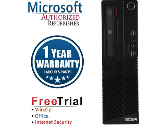 Lenovo Desktop Computer ThinkCentre M73-SFF Intel Core i3 4th Gen 4130 (3.40 GHz) 8 GB DDR3 1 TB HDD Intel HD Graphics 4400 Windows 10 Pro Multi-Language, English / Spanish
